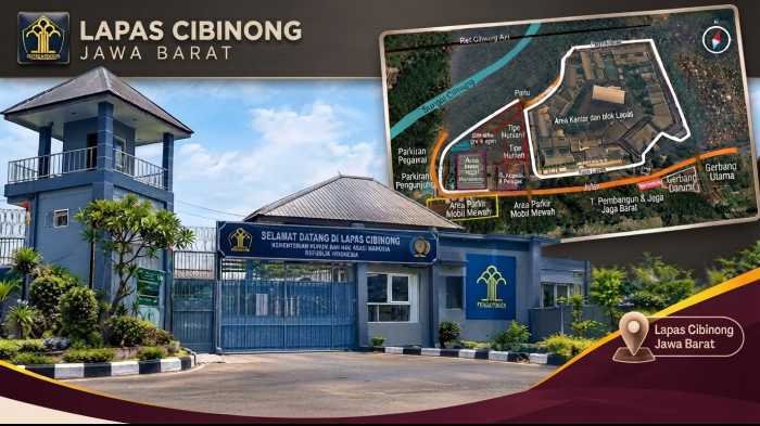 Ada Pintu Tak Berpagar di Belakang Lapas Cibinong, Terparkir 2 MObil Mewah Misterius