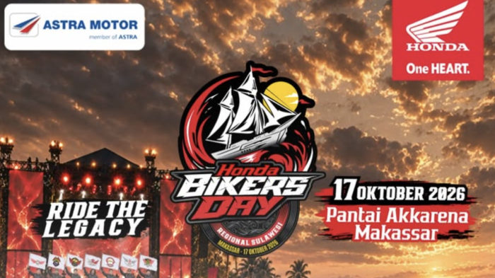 Gratis untuk Umum, Honda Bikers Day 2026 di Akkarena Bakal Hadirkan Last Child dan Ridwan Sau