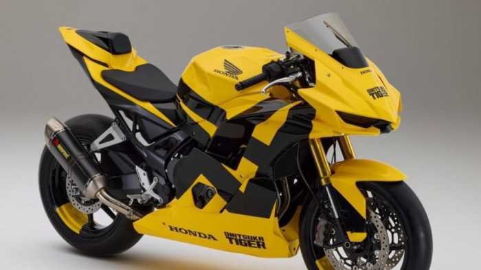  Honda dan Onitsuka Tiger Pamerkan Motor Sport Konsep Berkelir Tiger Yellow