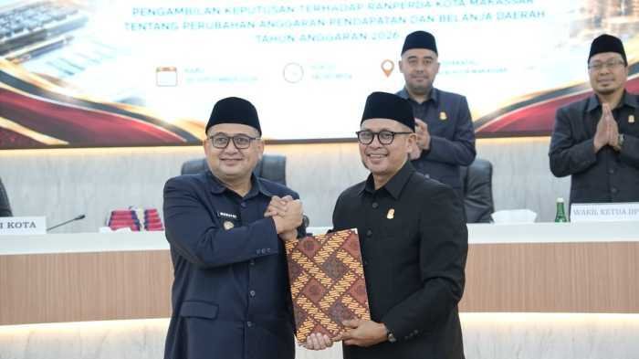Pemkot dan DPRD Sepakat, APBD Perubahan Makassar Rp5,26 Triliun Disahkan