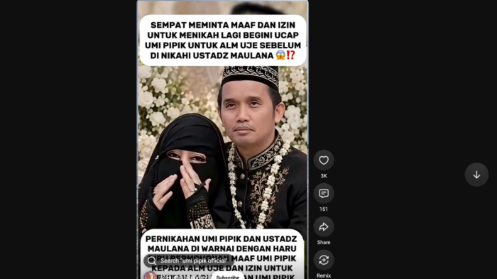 VIRAL Disebut Menikah dengan Umi Pipik, Ini Kata Ustaz Maulana