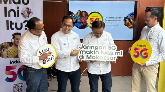 Indosat 5G Hadir di Makassar, Maros, dan Gowa, Dukung Aktivitas Digital Masyarakat