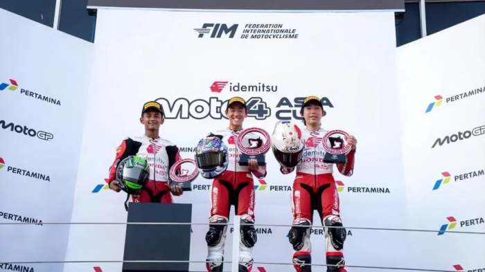 Bintang Pranata Raih Podium Kedua Moto4 Asia Cup 2026 di Mandalika