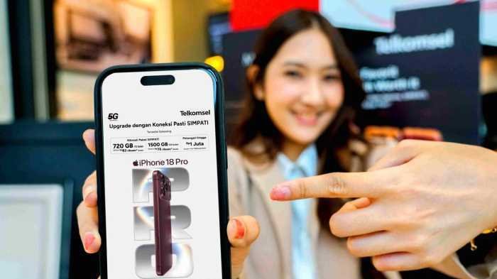 Telkomsel Tawarkan Bundling iPhone 18 Pro dan Pro Max, Ada Potongan hingga Rp1 Juta
