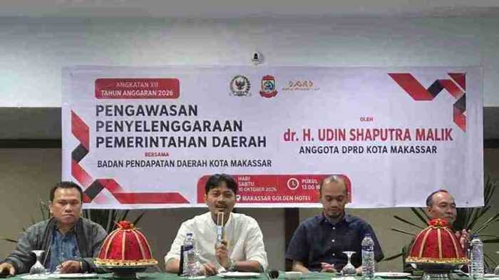 Udin Saputra Malik Bahas Pengawasan Pemerintahan Daerah Bersama Bapenda Makassar