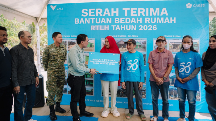 Vale Indonesia Serahkan Enam Rumah Layak Huni untuk Warga di Kolaka