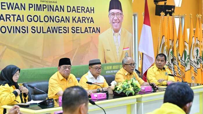  Golkar Sulsel Siapkan Pelantikan 200 Pengurus, Bahlil Lahadalia Dijadwalkan Hadir