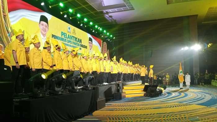 Sarmuji Lantik IAS Pimpin Golkar Sulsel Periode 2025-2030, Bahlil Batal Hadir