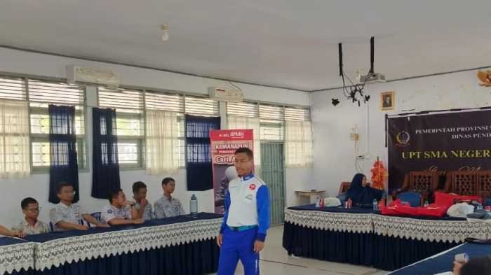 Asmo Sulsel Edukasi Safety Riding Siswa SMAN 5 Makassar, Tanamkan Budaya Berkendara Aman